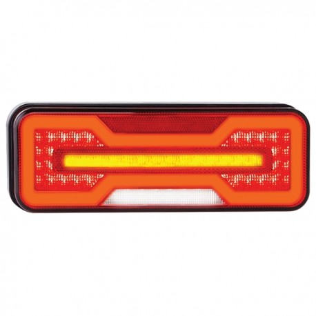 Feu arrière rectangulaire à LEDS 5 fonctions 7902