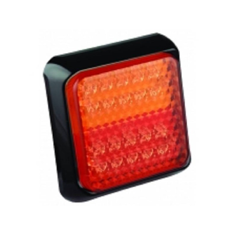 Feu carré à LEDS 7455 : Feu à LEDS : Feu arriére carré et rectangulaire -  Diagtrucks Services